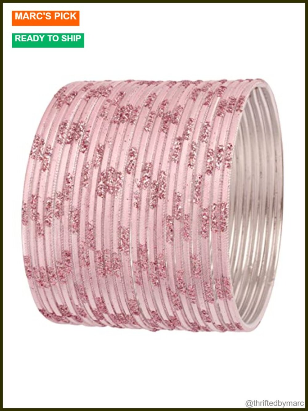 Touchstone Bollywood Bangle Set of 24 Alloy Metal Textured Bracelets for Women